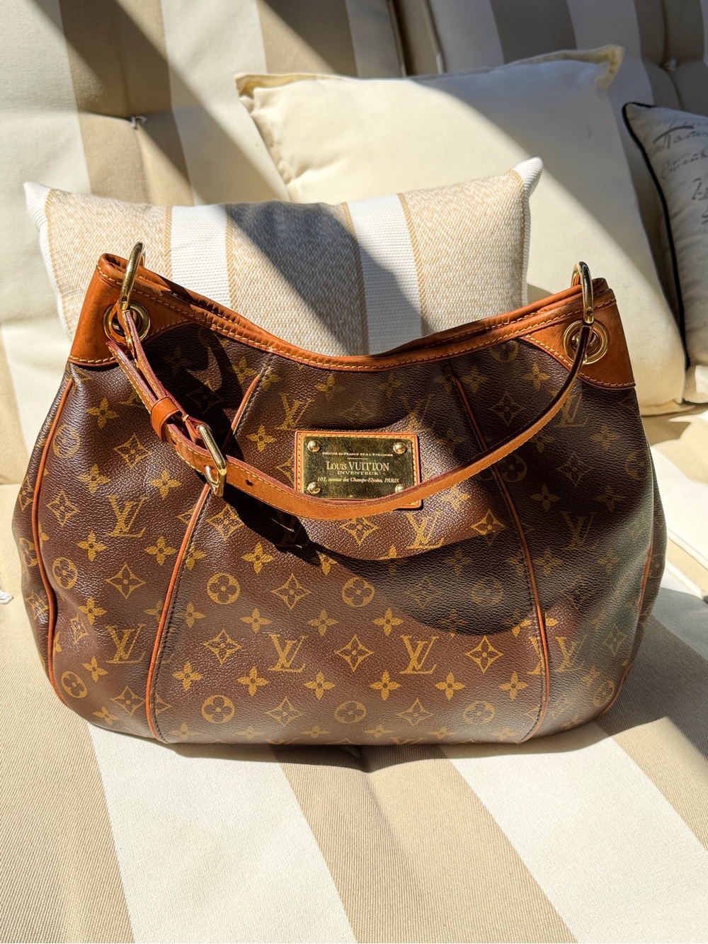 Louis Vuitton Galliera PM Classic Monogram Hobo Shoulder Hand Bag AUTHENTIC! - Picture 1 of 16
